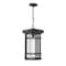 Z-Lite Jordan 1 Light Outdoor Chain Mount Ceiling Fixture, Black And Clear Seedy 570CHXL-BK - alternate 1